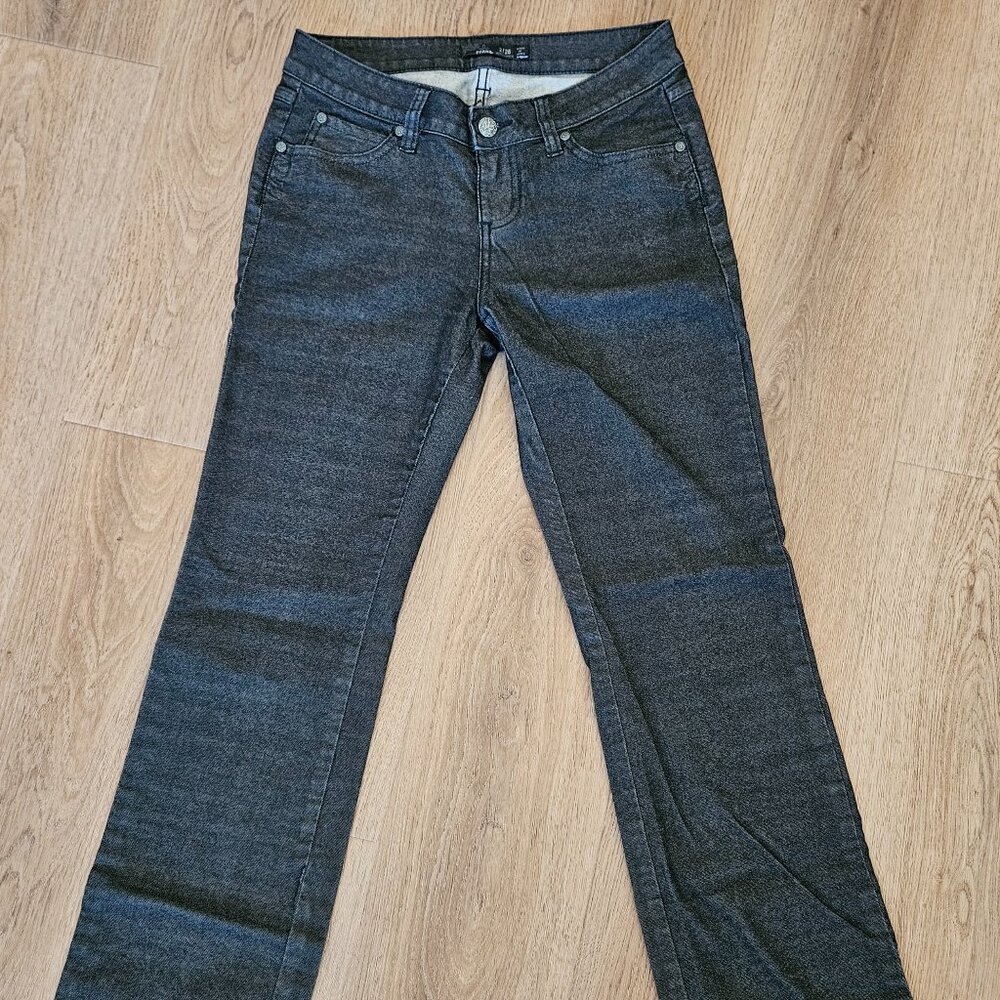 Prana Charcoal / Black Jean - Bootcut with Slight Stretch - Size 26